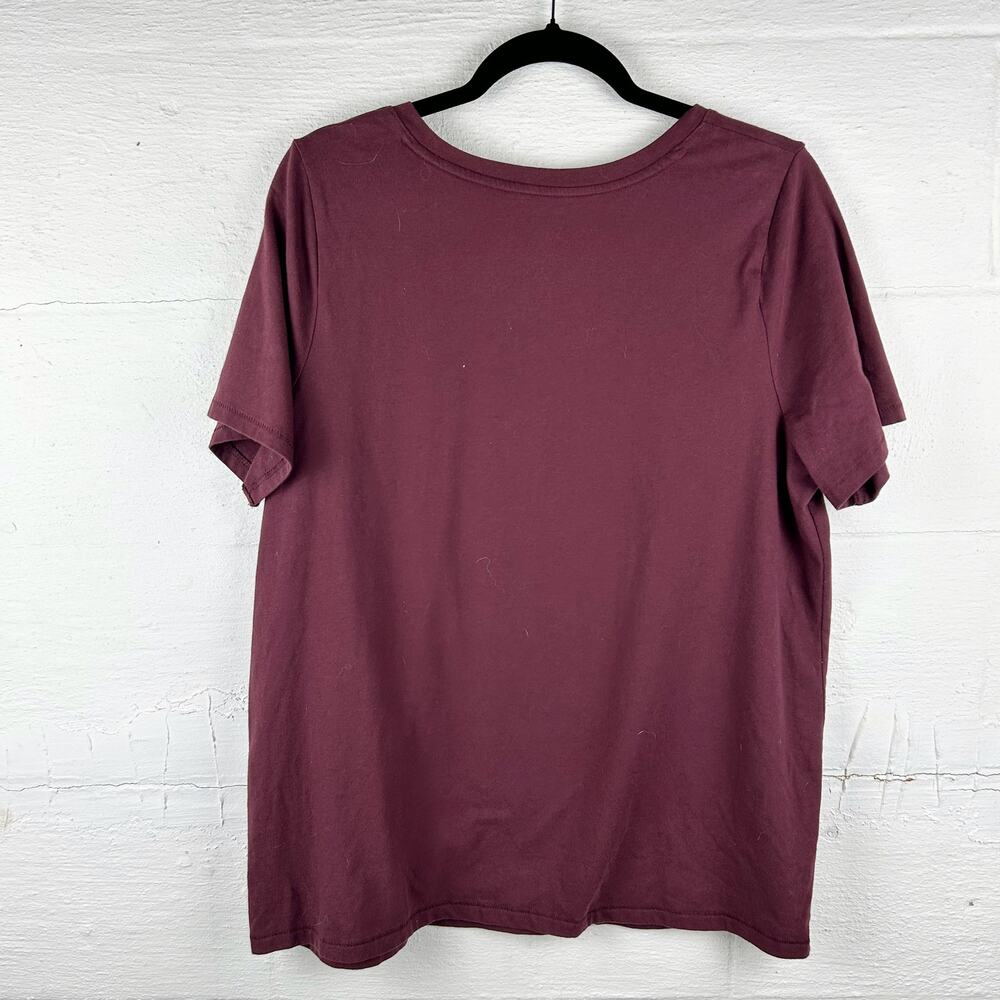 Maroon Cat & Moon Phase Graphic Tee – Witchy Boho Aesthetic, Size 0X - Picture 4 of 6